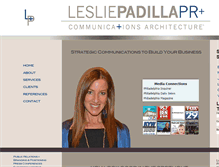 Tablet Screenshot of lesliepadilla.com